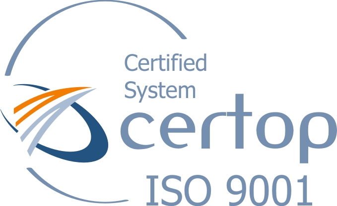 CERTOP ISO 9001 tanúsítvány
